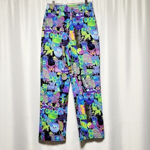 Your Highness 420 Ruckus Graphic High Rise Stretch Straight Leg Pants (4)